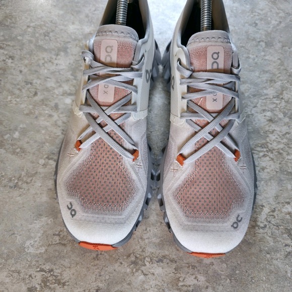 On Cloud Women's X 3 Shoes Size 9 White Orange Running Sneakers *Barely Worn. - Picture 5 of 9
